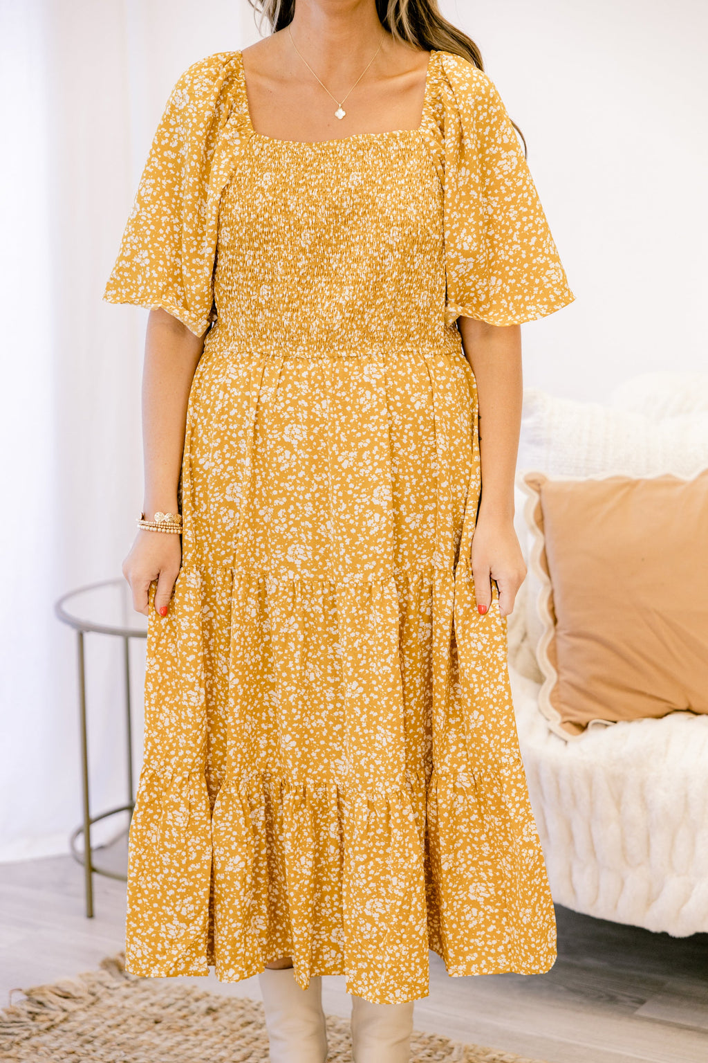 Meant Everyword Dress, Yellow