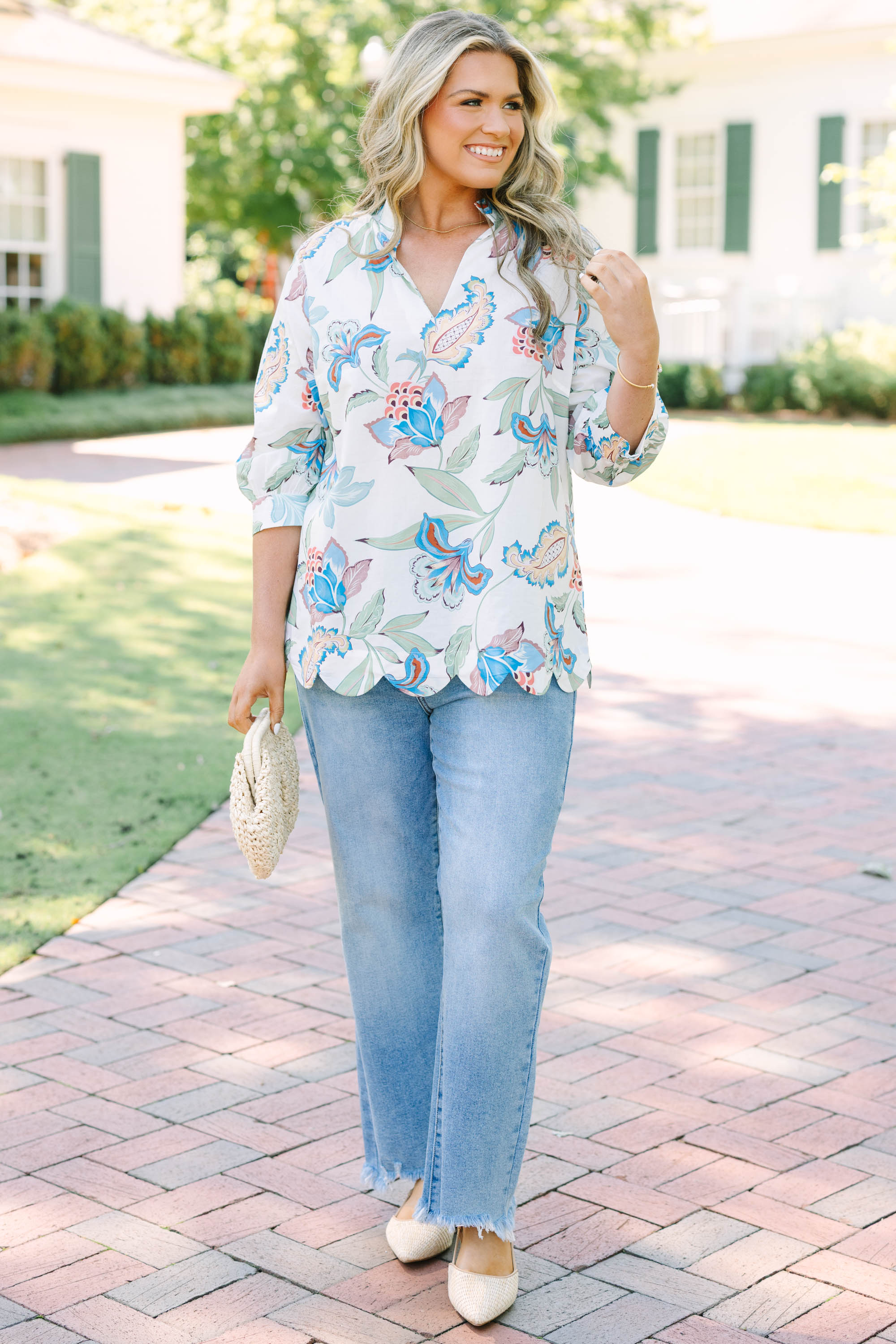 Meant For Moments Top, Blue