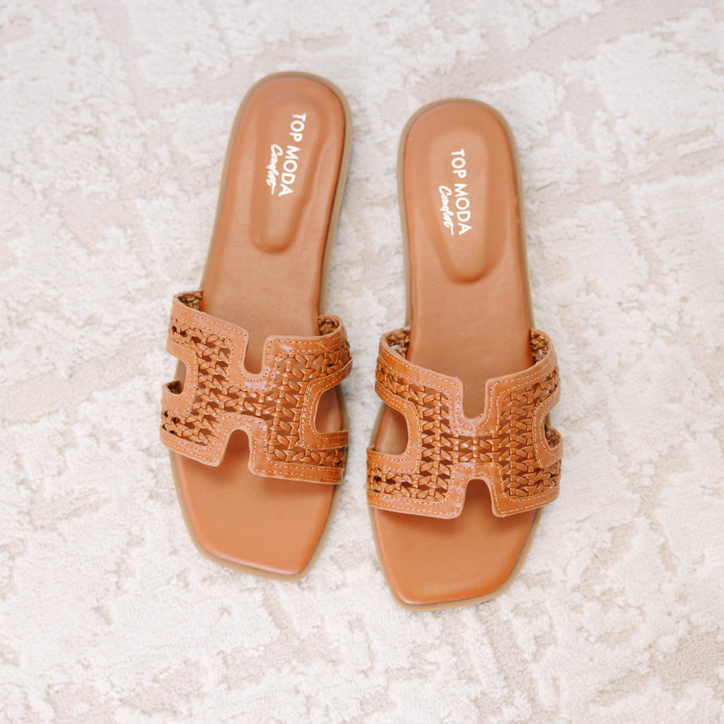 Meet Me At Sunset Sandals, Brown