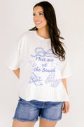 Meet Me At The Beach Vintage Wash, White