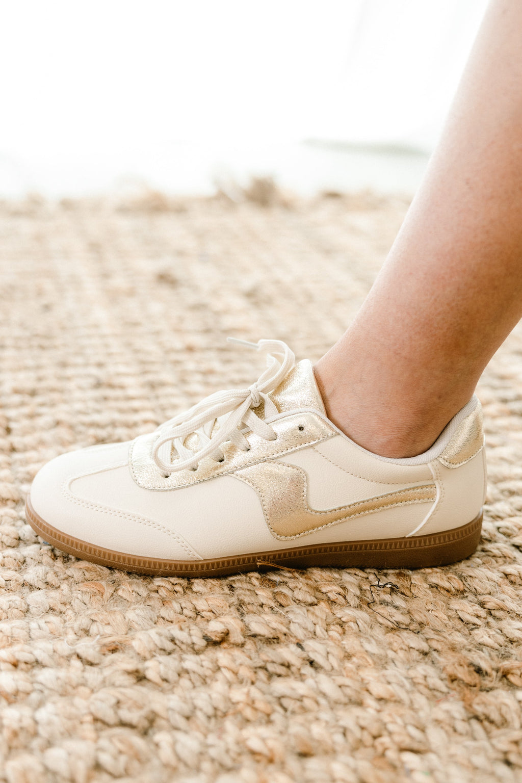 Meet Me In August Sneakers, Gold
