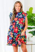 Meet Me In Mexico Dress, Navy