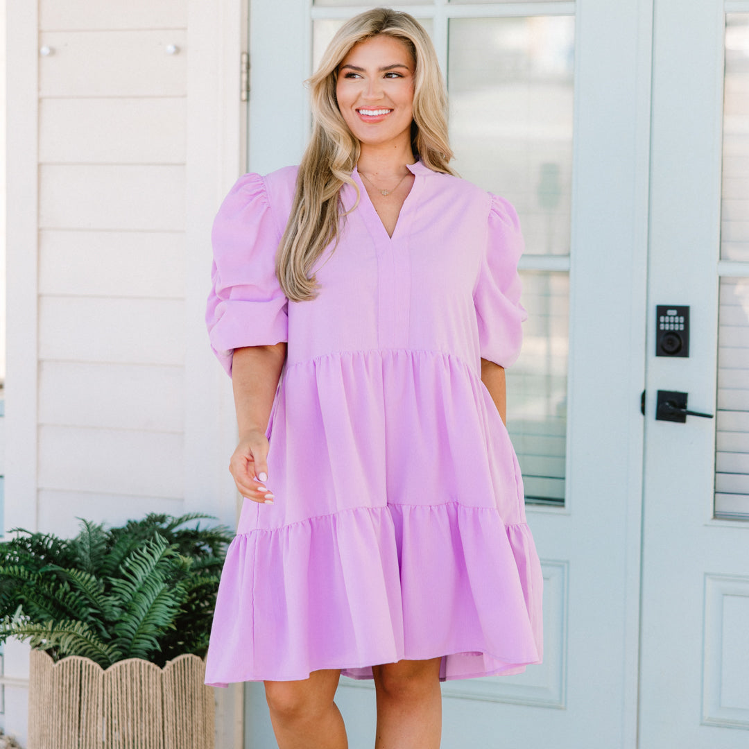 Meet Me In The Middle Dress, Lavender