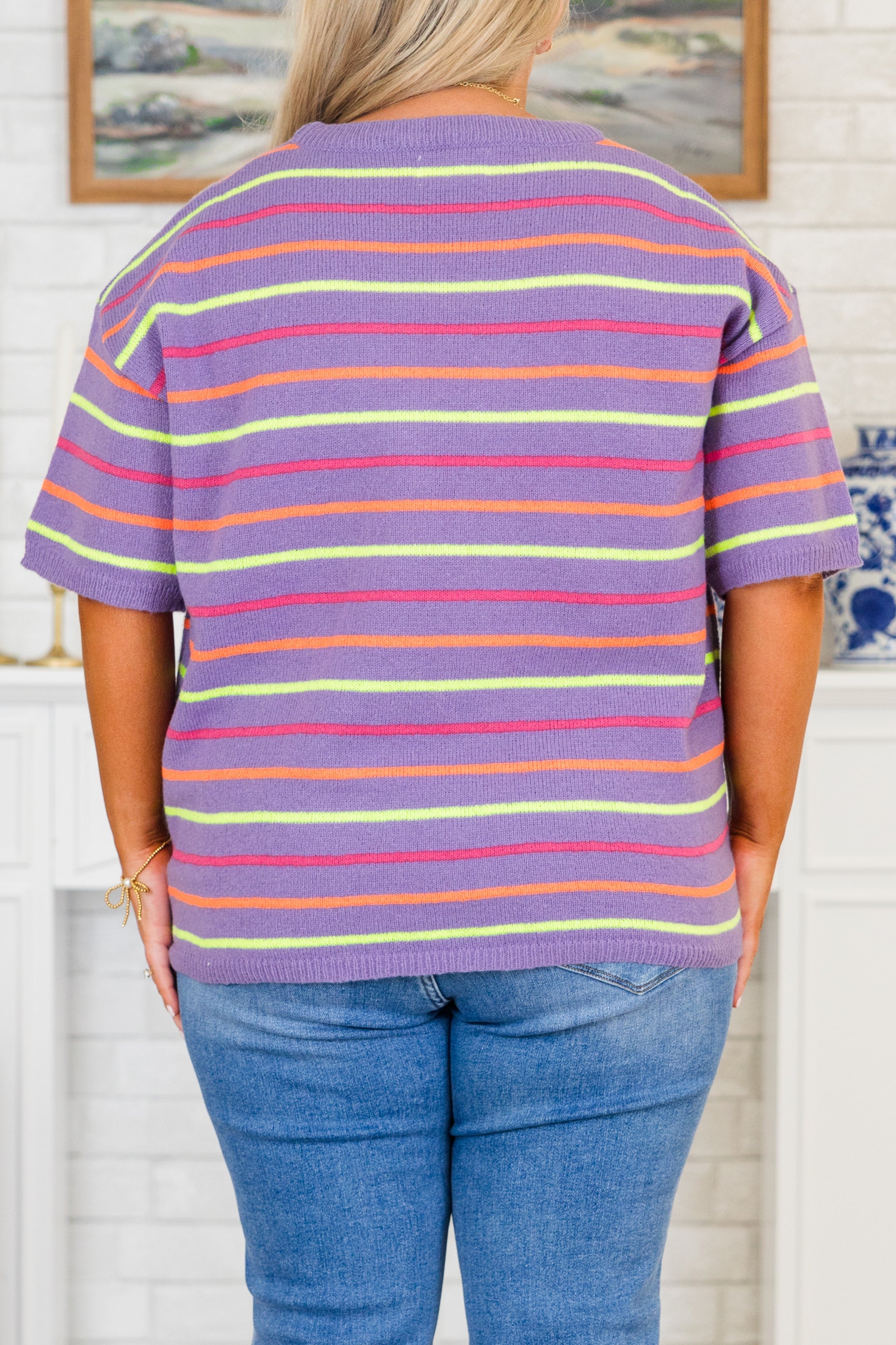 Meet You At Noon Sweater, Purple