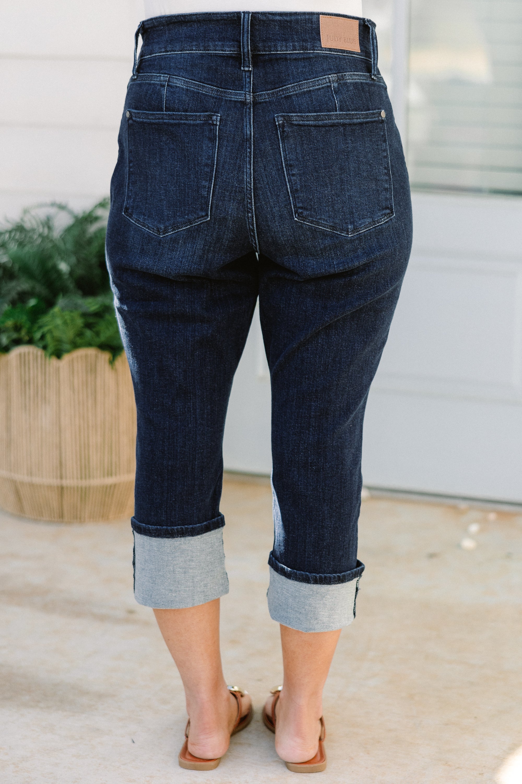 Judy Blue: Meet You There Capris, Blue
