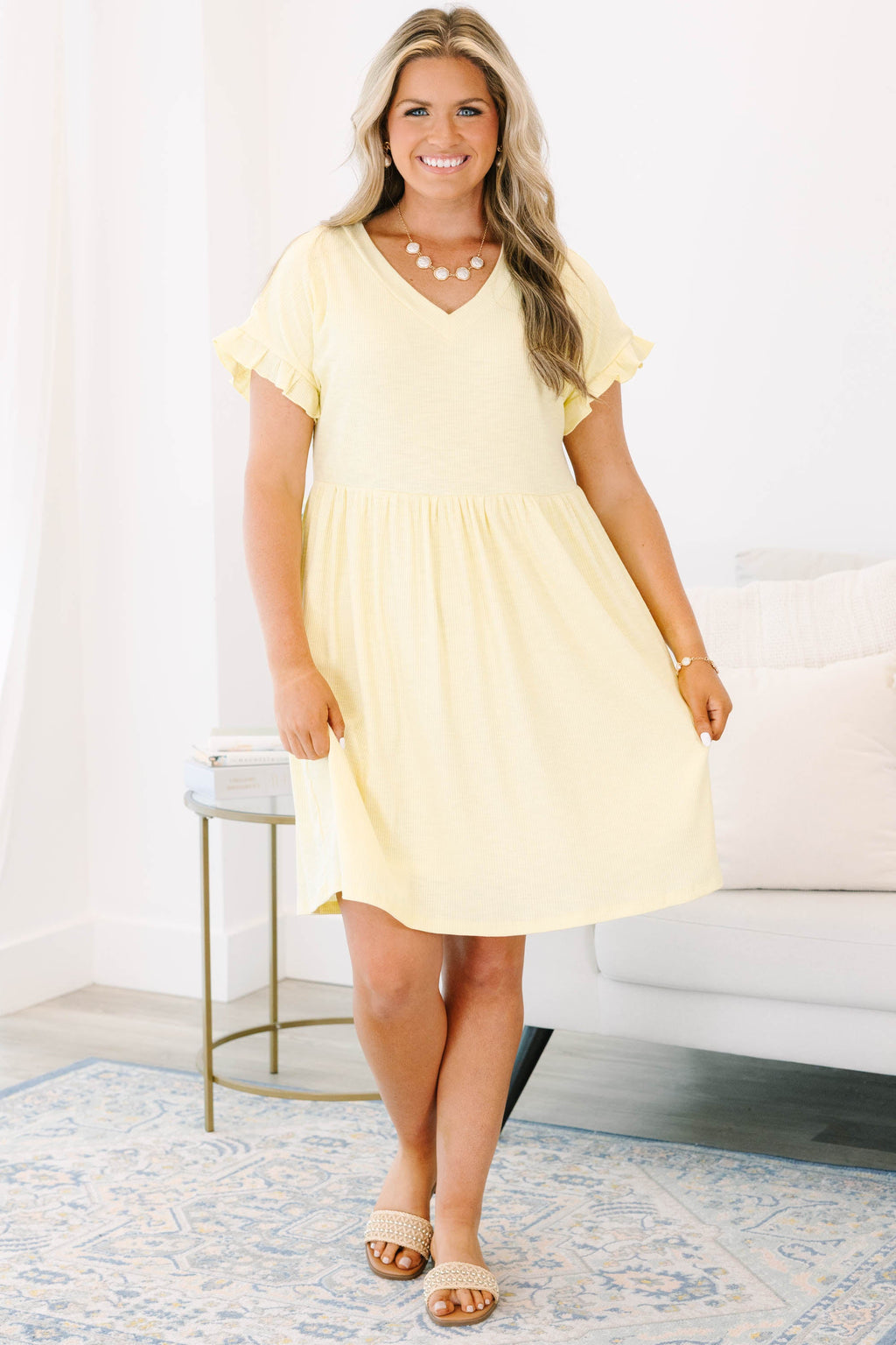 Mend Your Heart Dress, Yellow