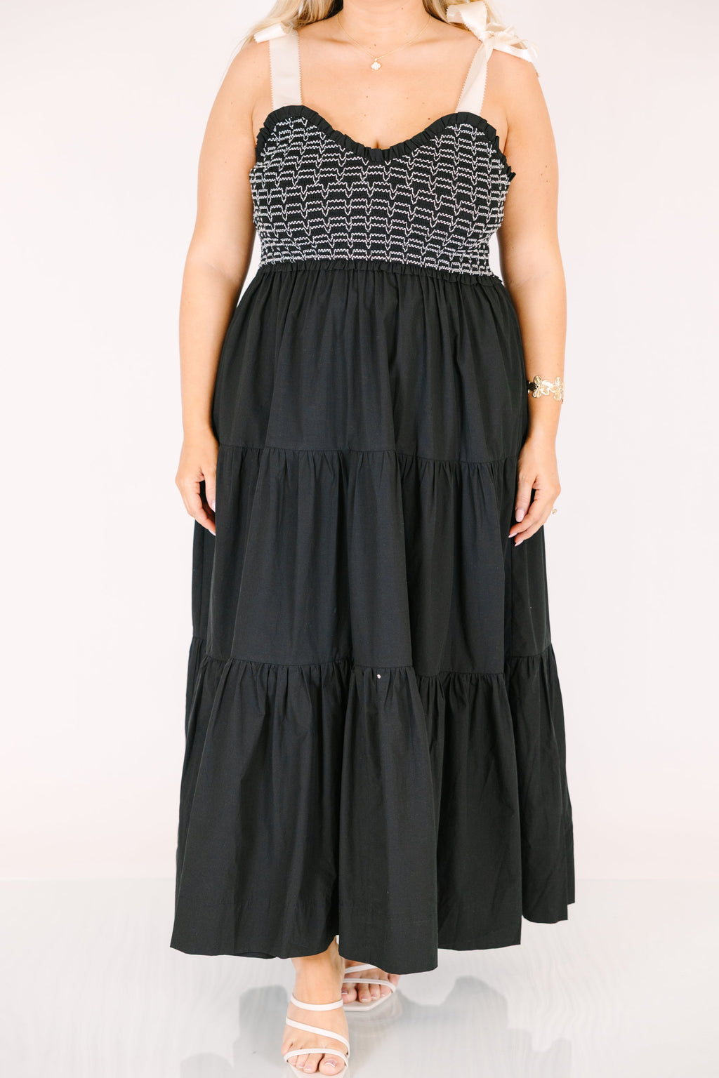 Midnight Garden Dress, Black
