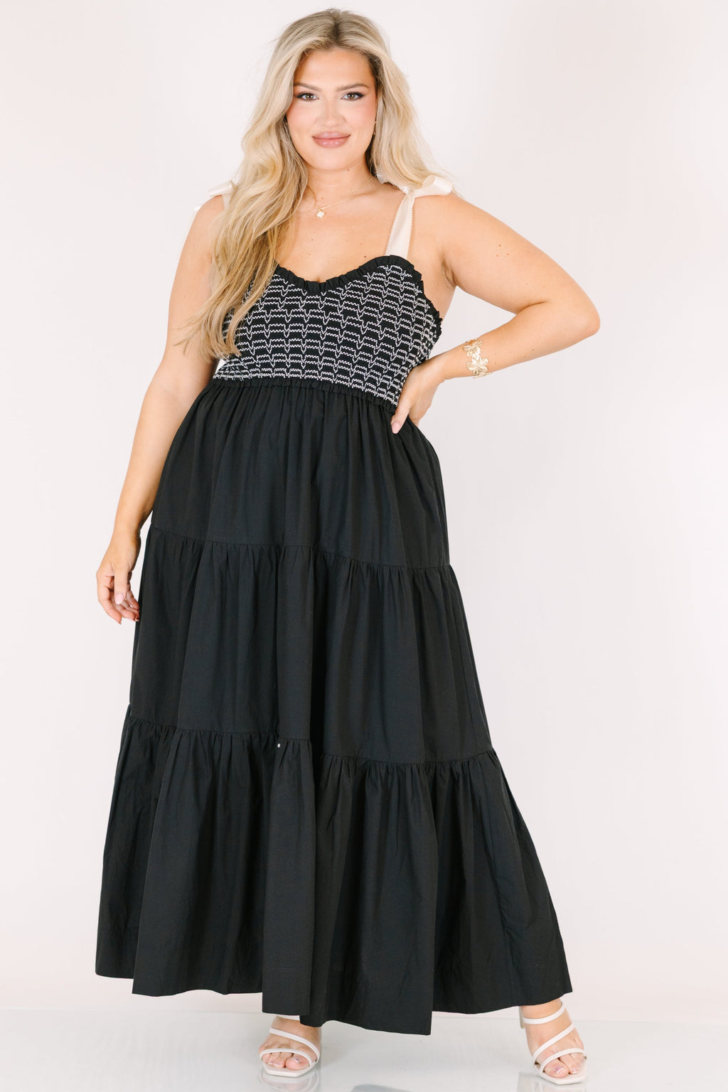 Midnight Garden Dress, Black