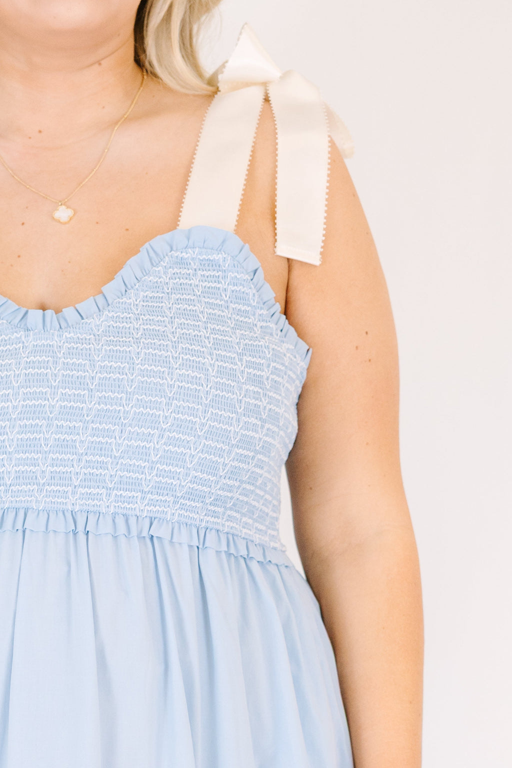 Midnight Garden Dress, Ice Blue
