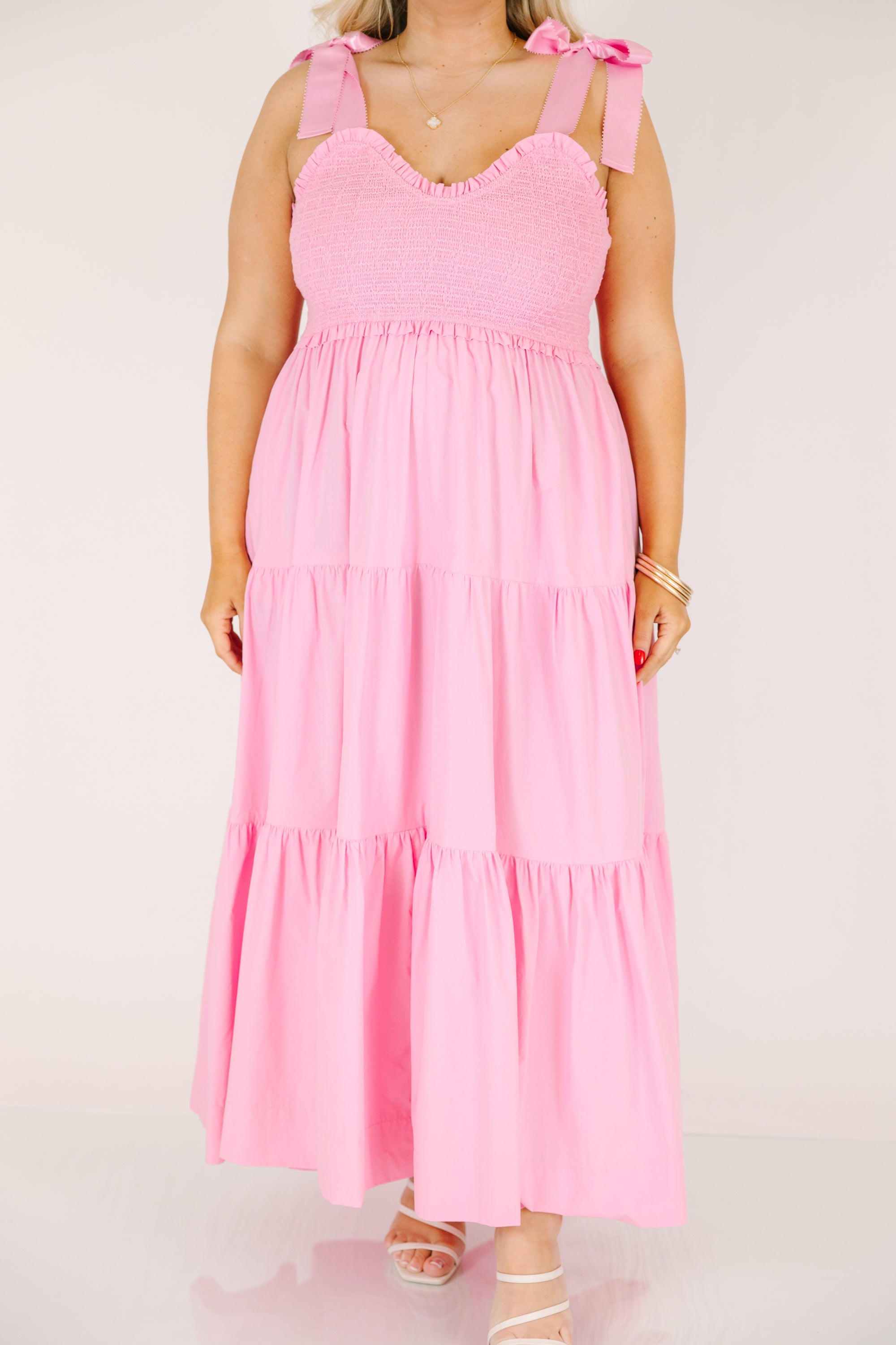 Midnight Garden Dress, Pink