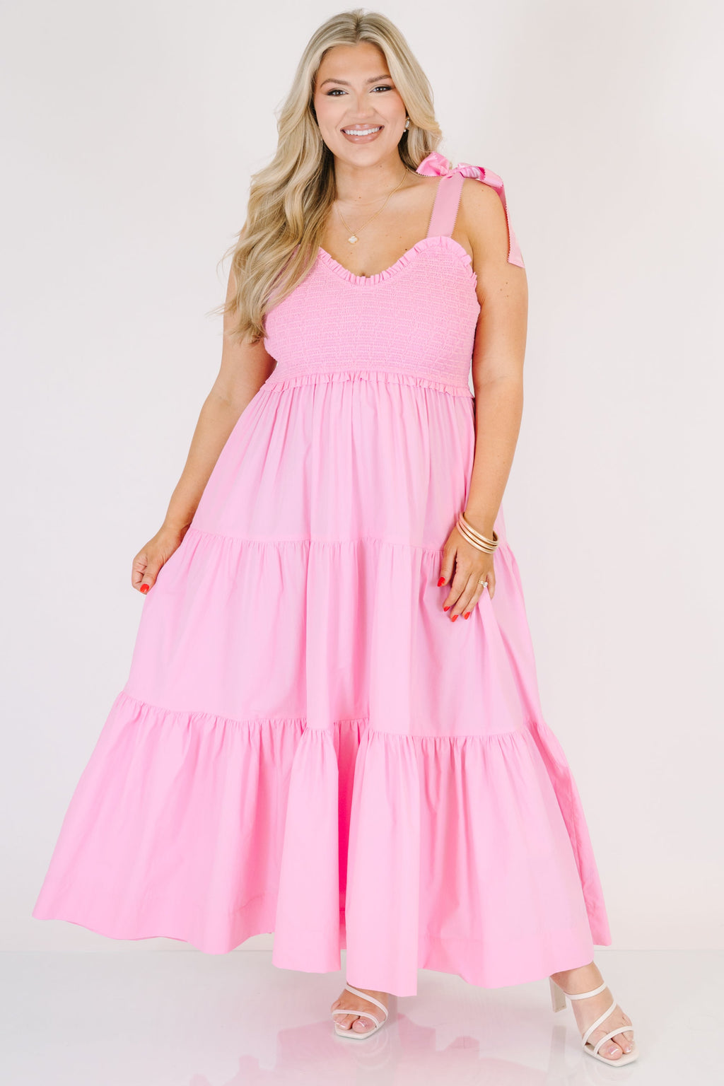 Midnight Garden Dress, Pink