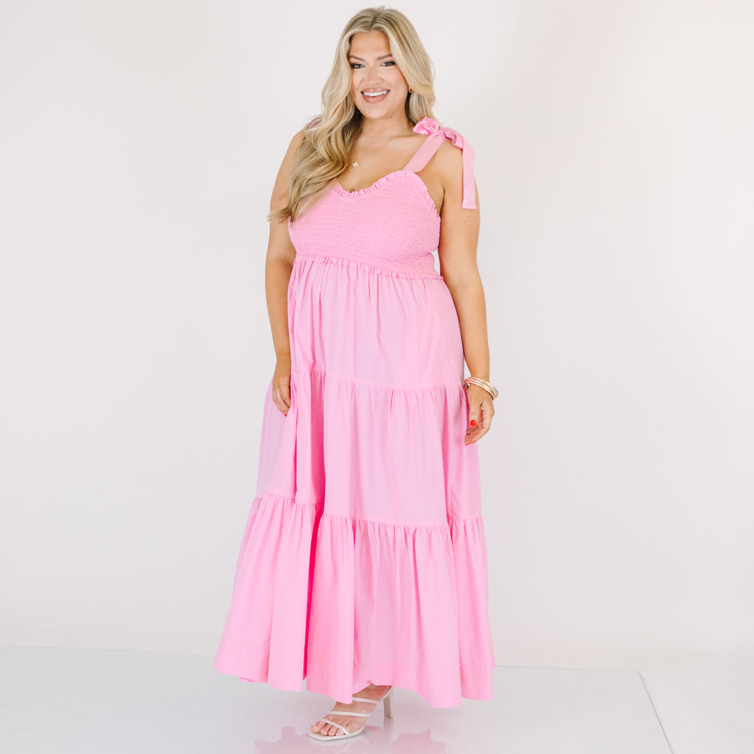 Midnight Garden Dress, Pink