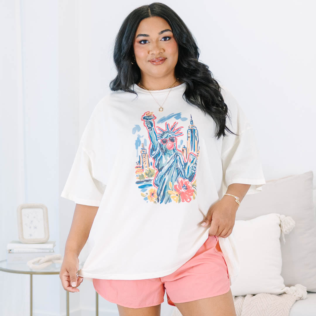 Miss Americana Boyfriend Tee, Ivory