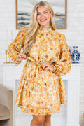 Missed The Moment Dress, Amber Yellow
