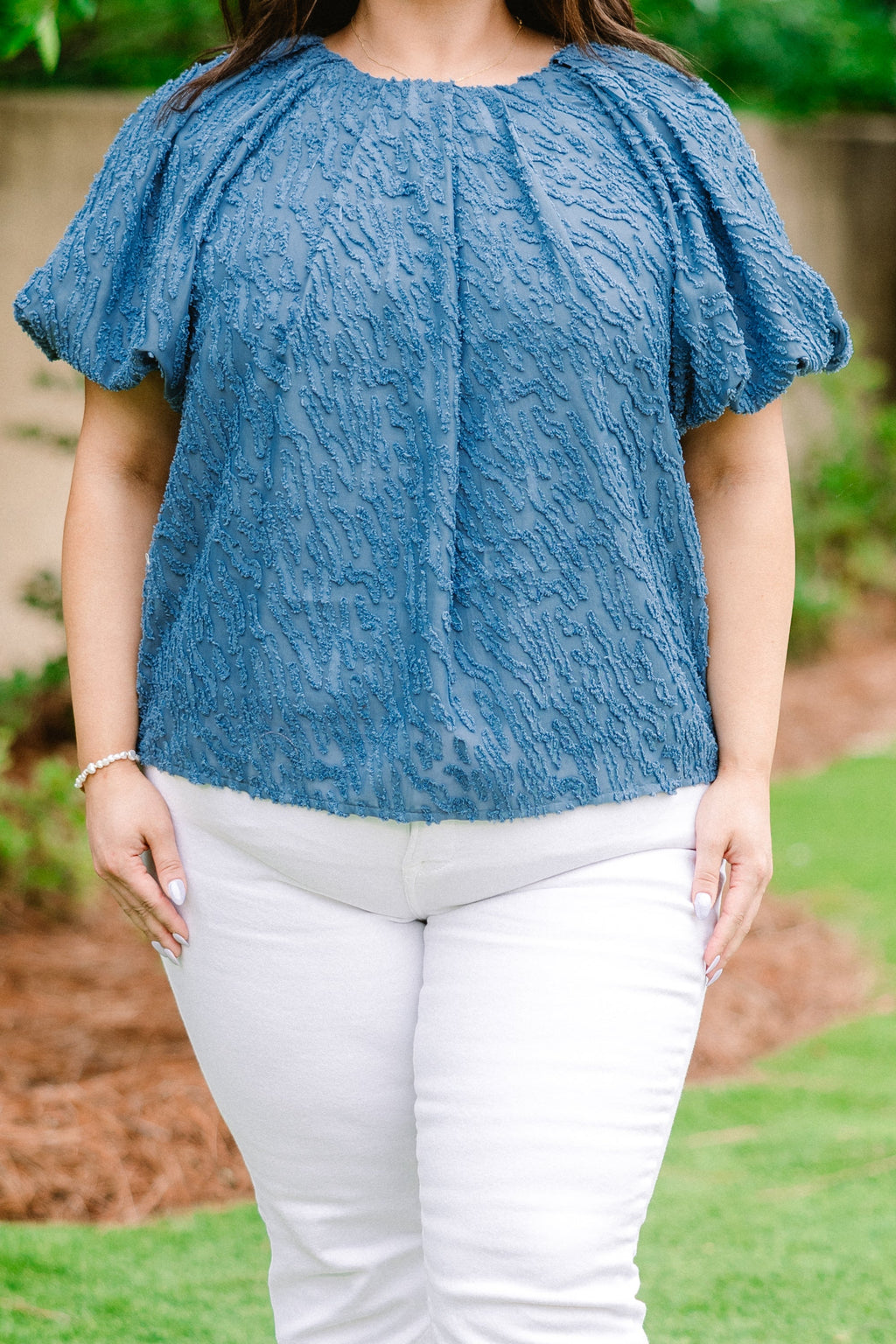 Misty Breeze Top, Denim Blue