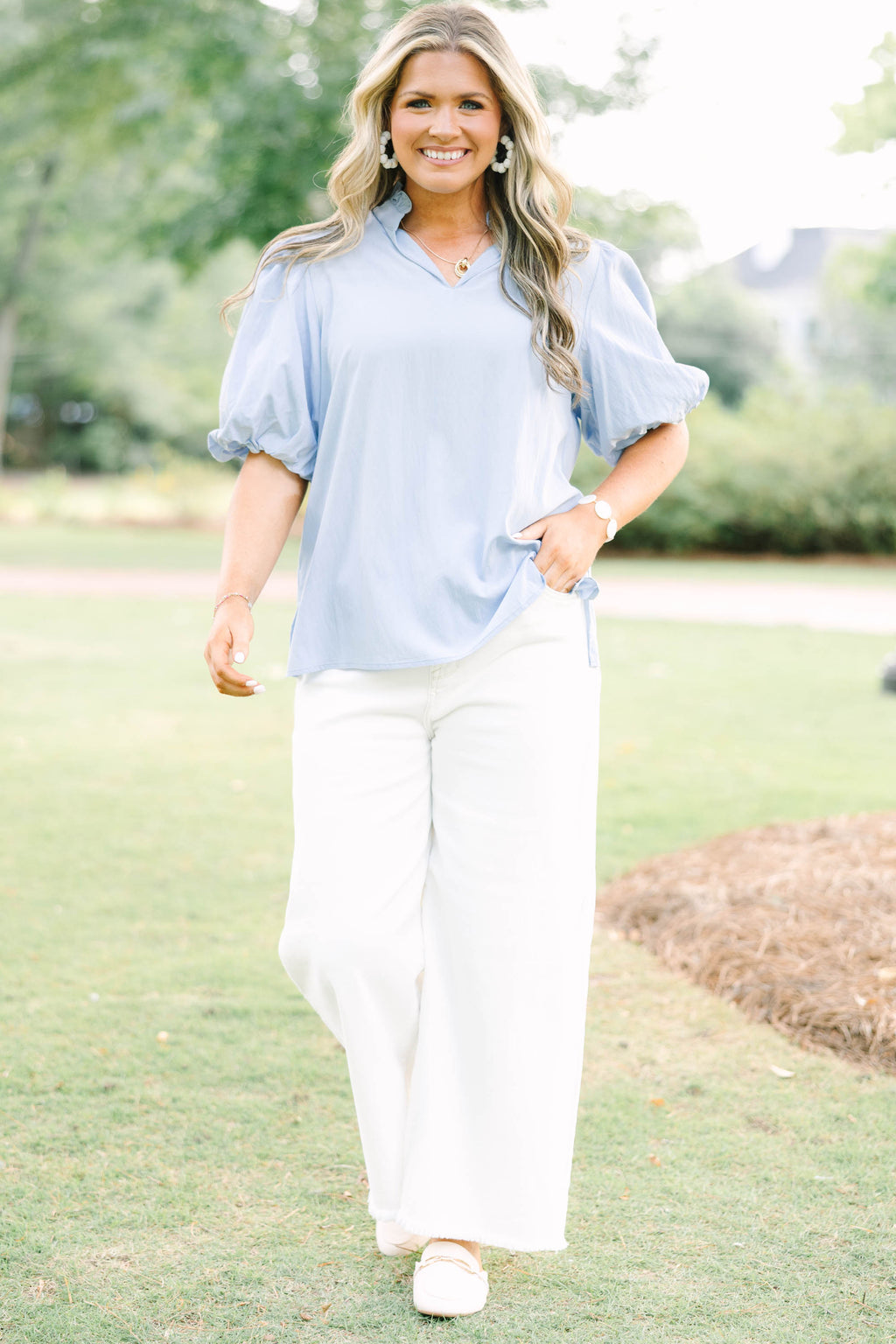 Modern Moments Top, Blue