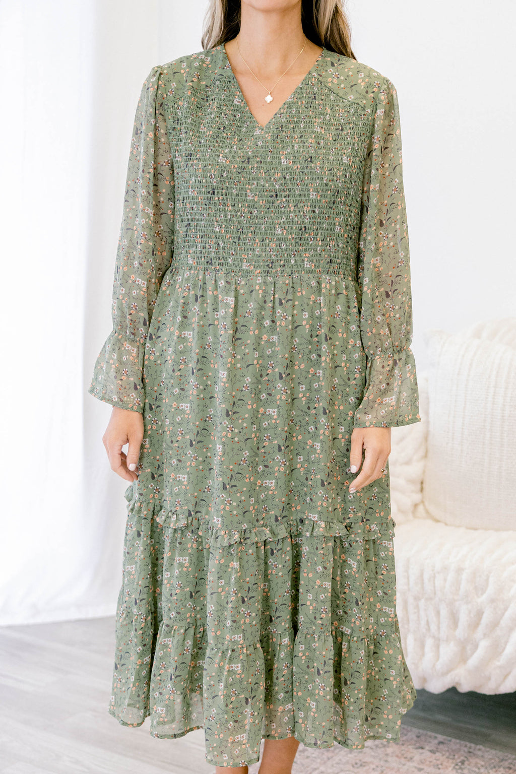 Montana Mornings Dress, Mint Floral