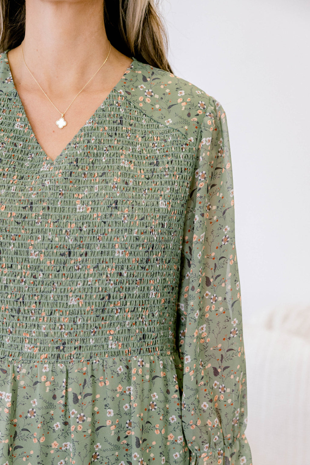 Montana Mornings Dress, Mint Floral