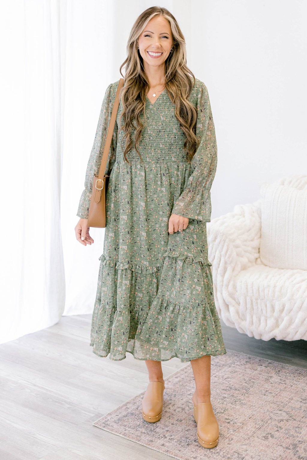 Montana Mornings Dress, Mint Floral