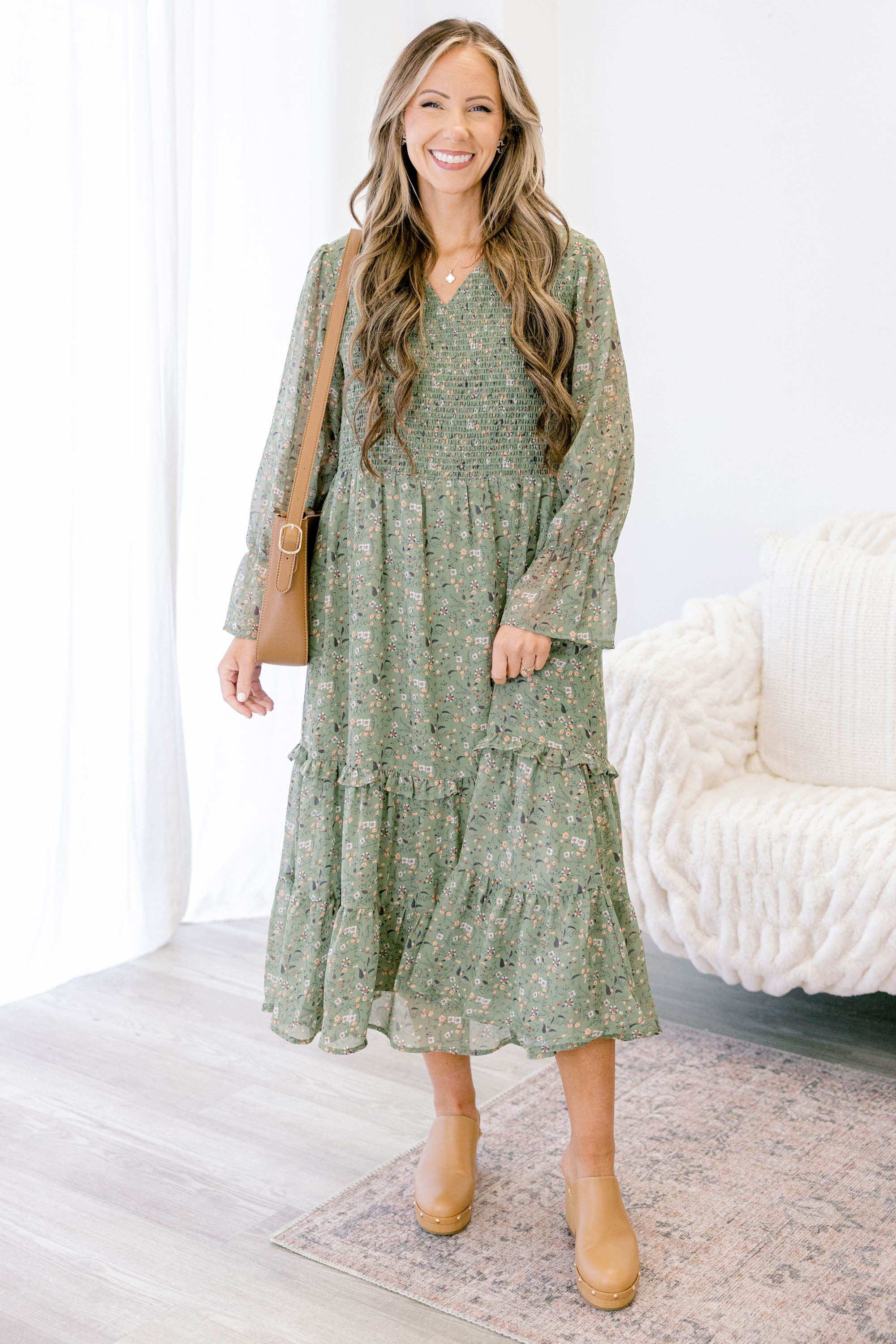 Montana Mornings Dress, Mint Floral