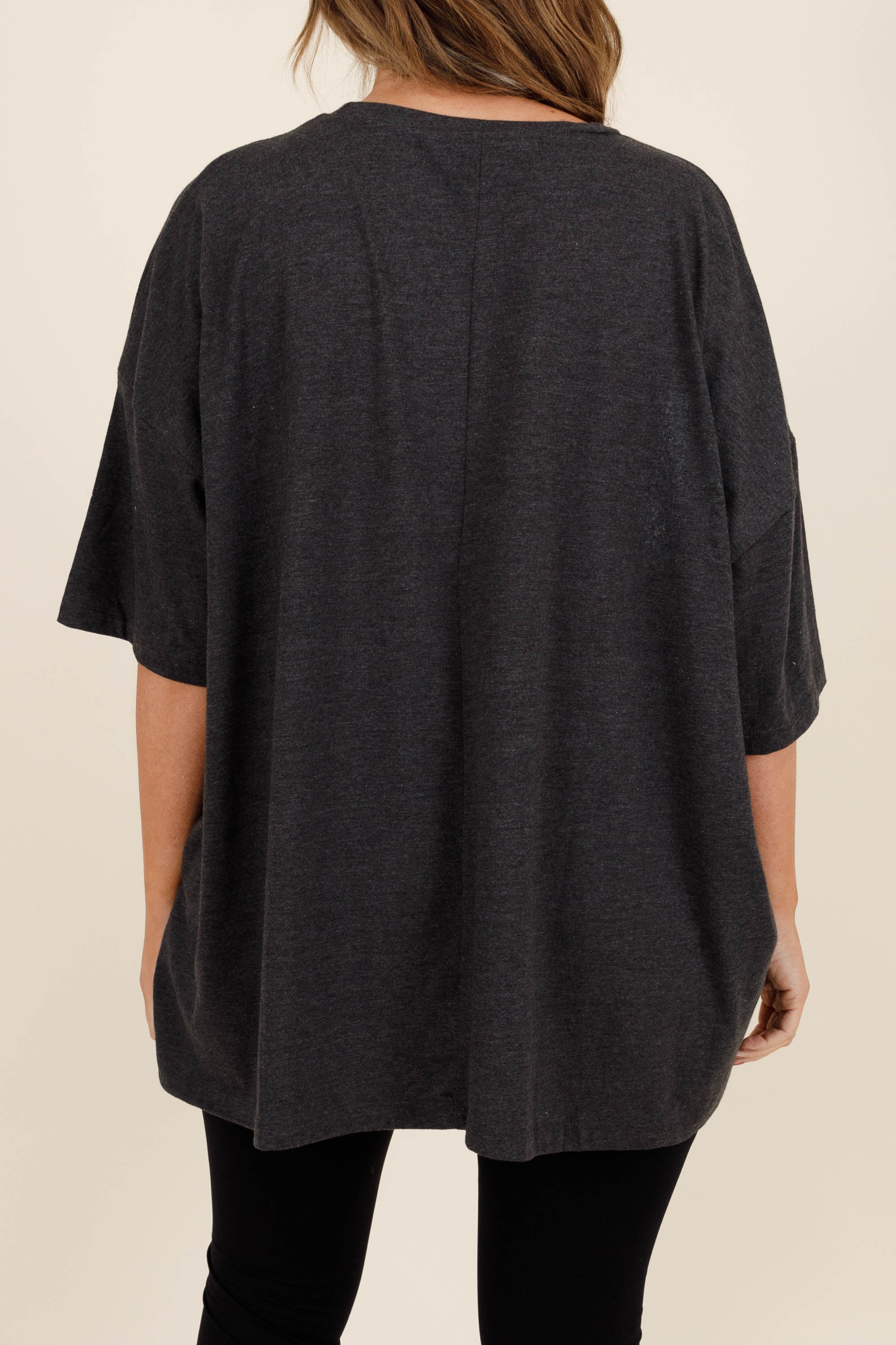 Moon Child Boyfriend Tee, Charcoal