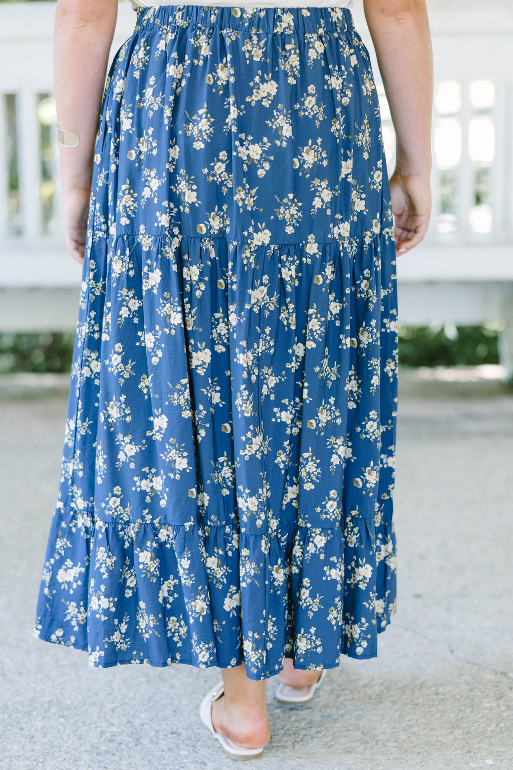 More Than Fantasy Skirt, Navy Floral