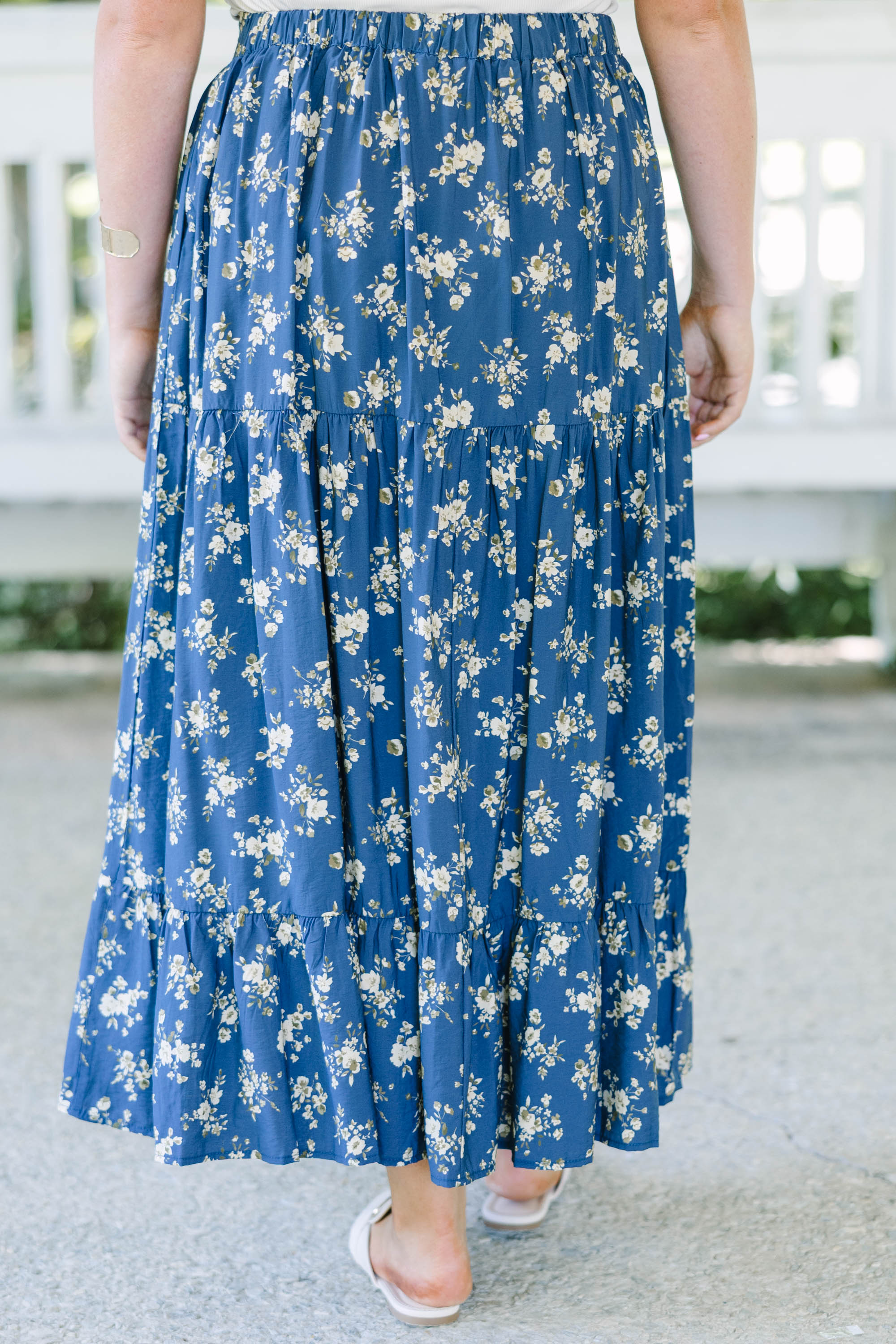 More Than Fantasy Skirt, Navy Floral
