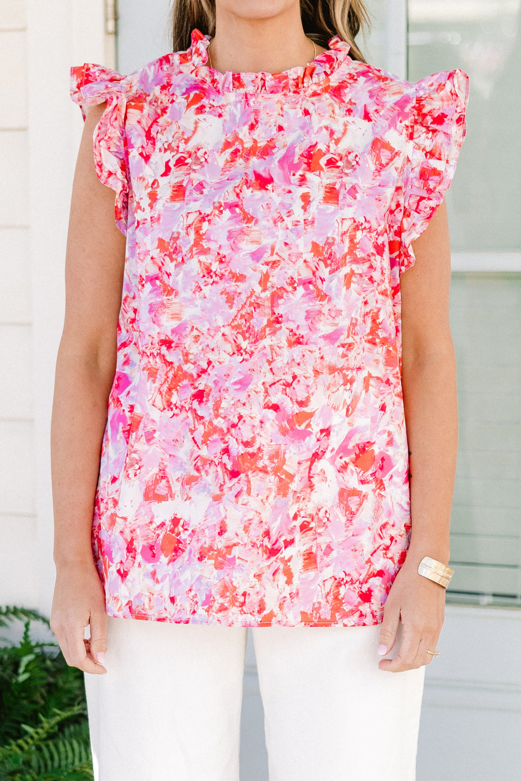 Morning Markets Top, Pink