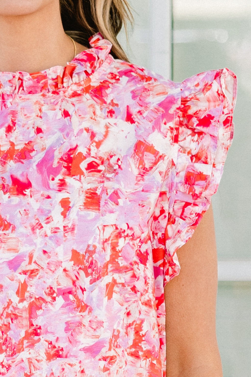 Morning Markets Top, Pink
