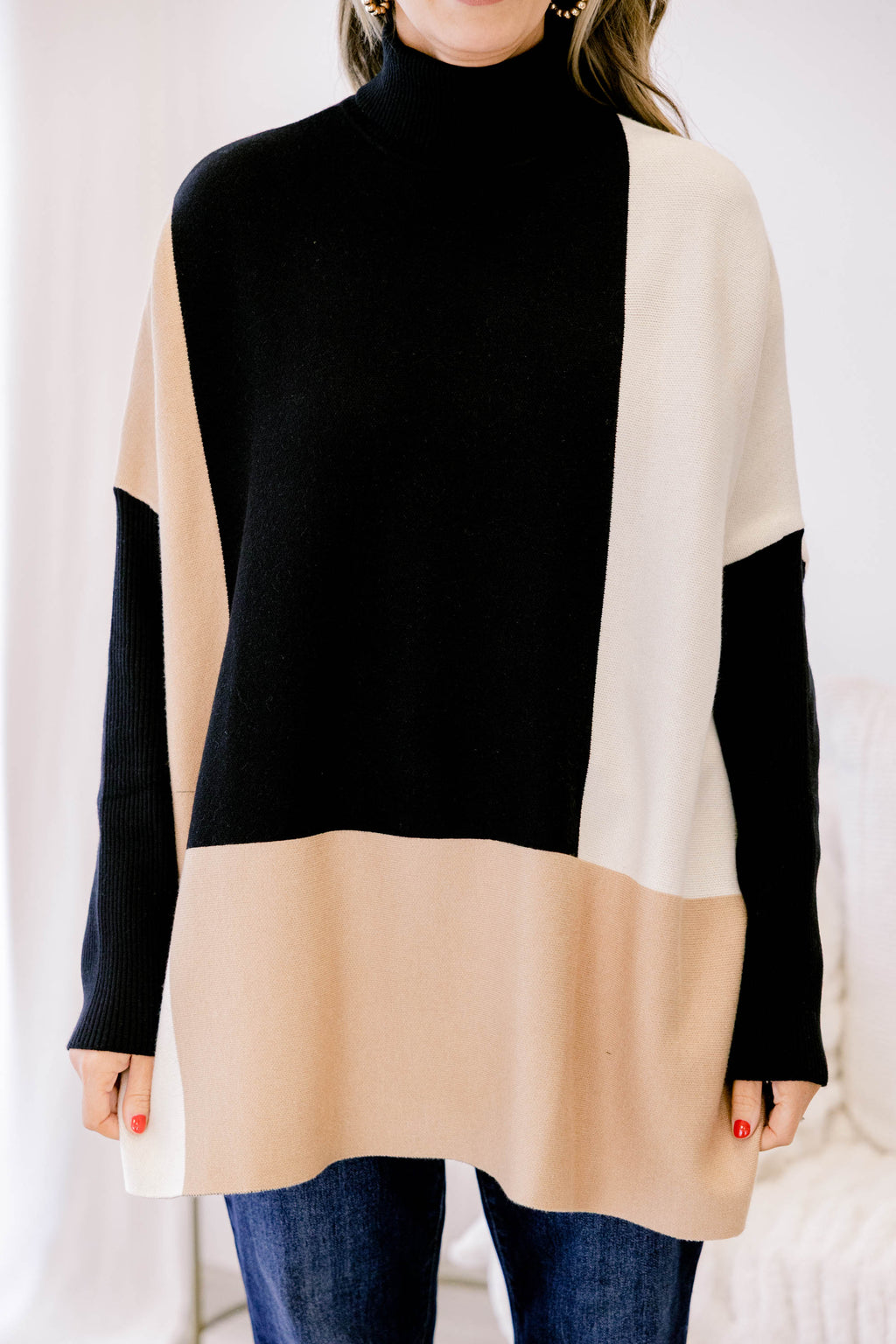 Mosaic Melody Sweater, Natural