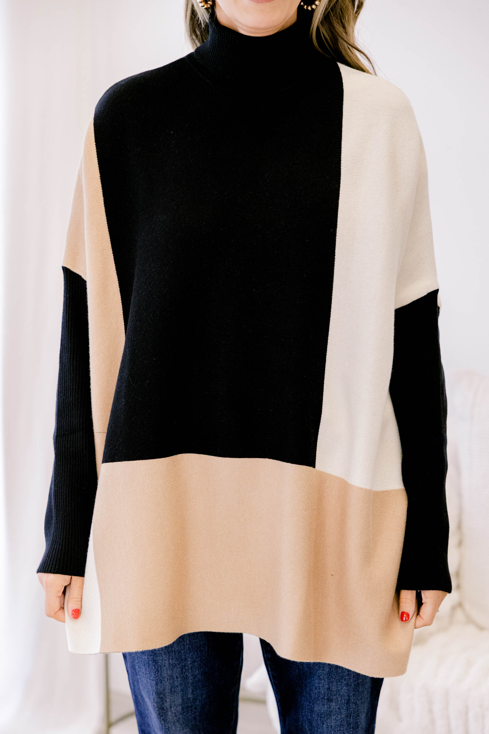 Mosaic Melody Sweater, Natural