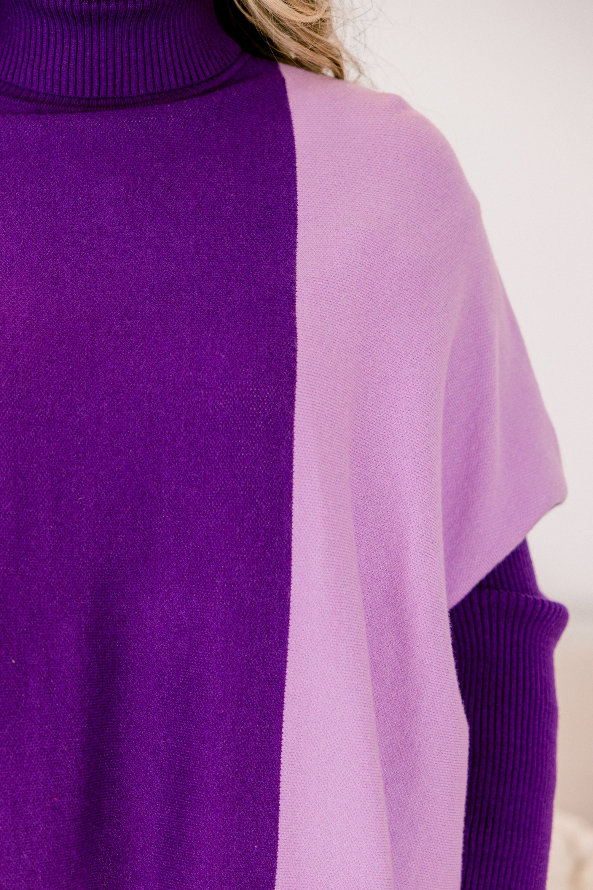 Mosaic Melody Sweater, Purple