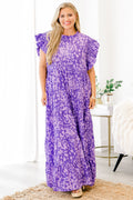 Mossy Meadows Maxi Dress, Purple