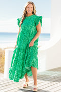 Mossy Meadows Maxi Dress, Green