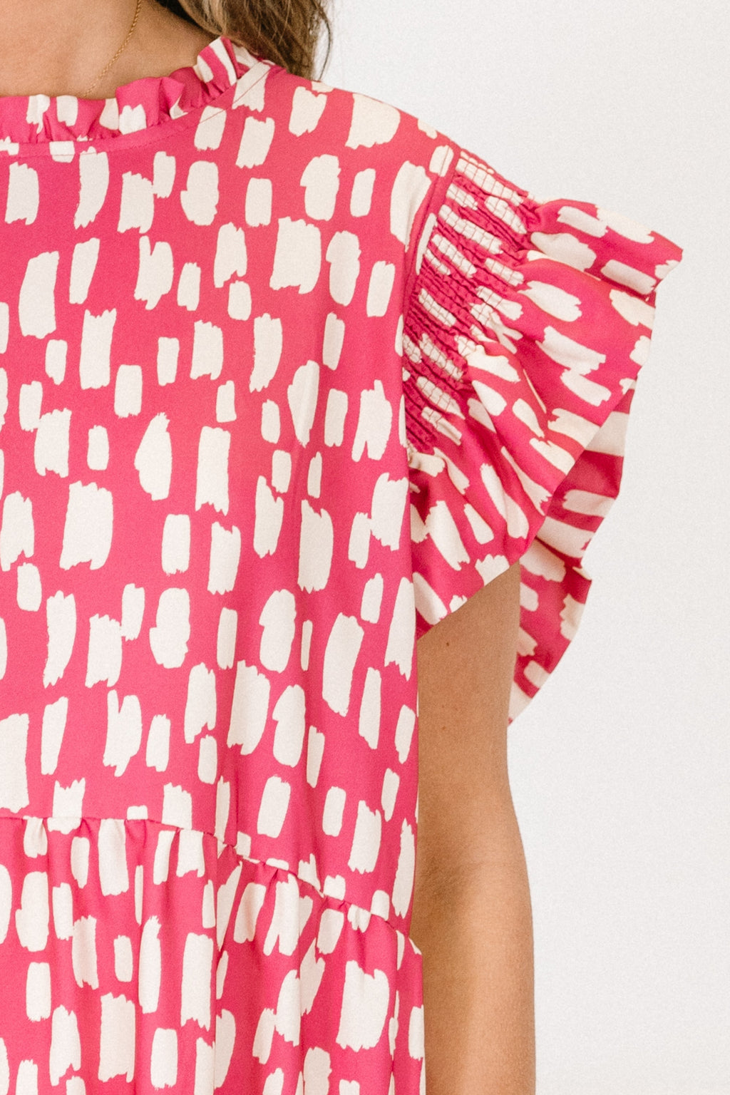 Mossy Meadows Maxi Dress, Hot Pink