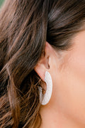 Move With Passion Earrings, Ivory
