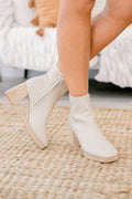 Moving Pieces Booties, White