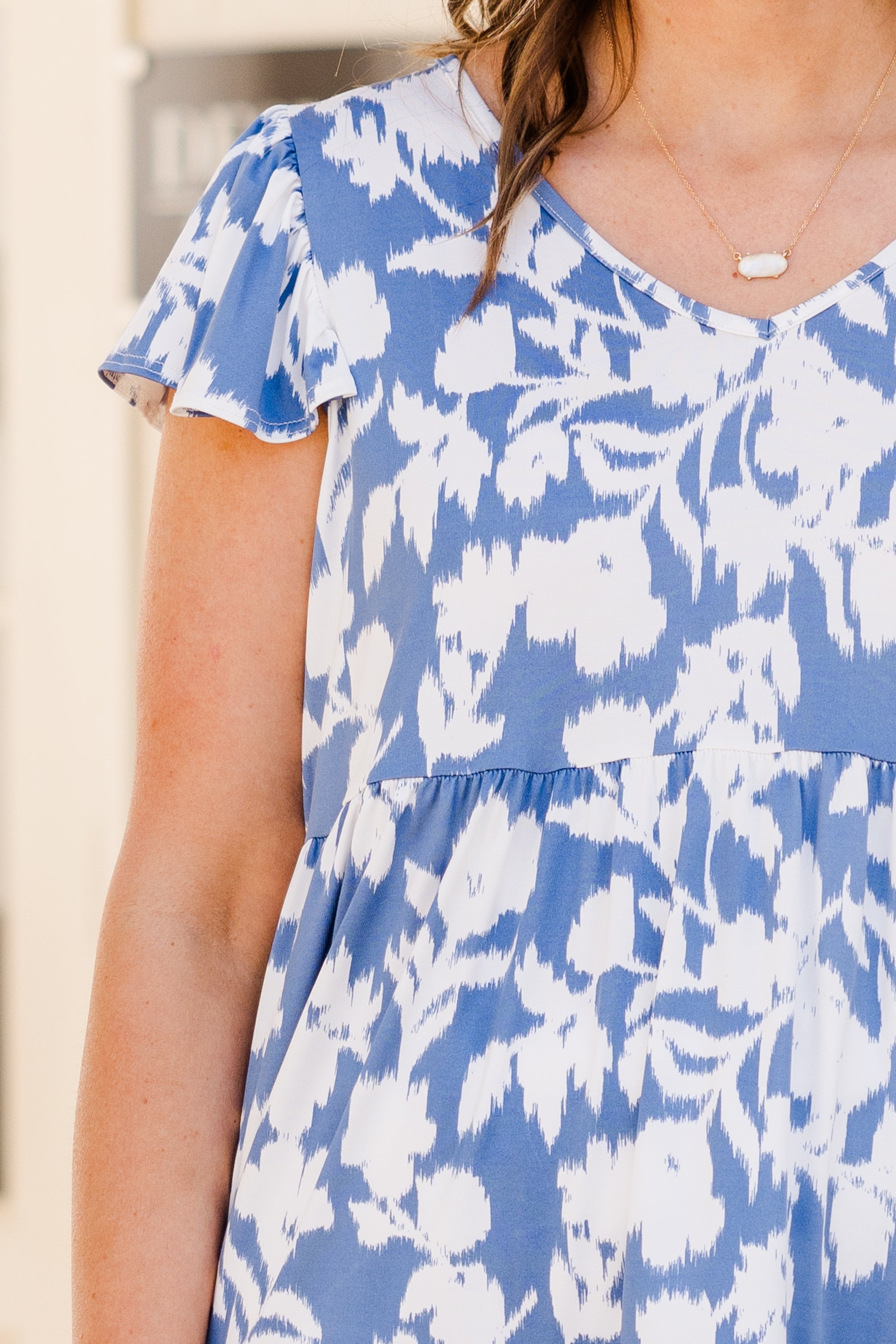 Mrs. Blue Sky Top, Blue