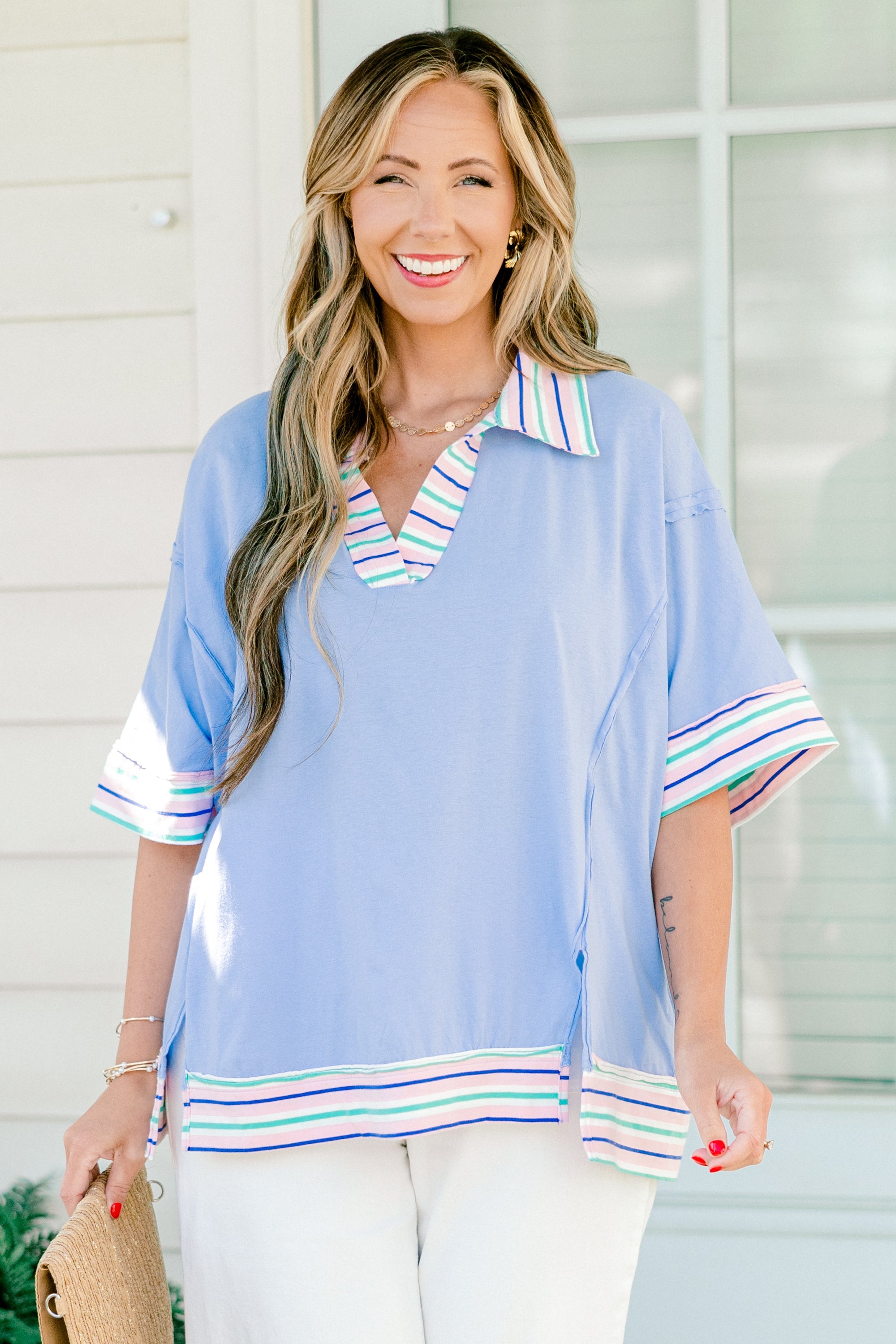 Much Better Now Top, Periwinkle