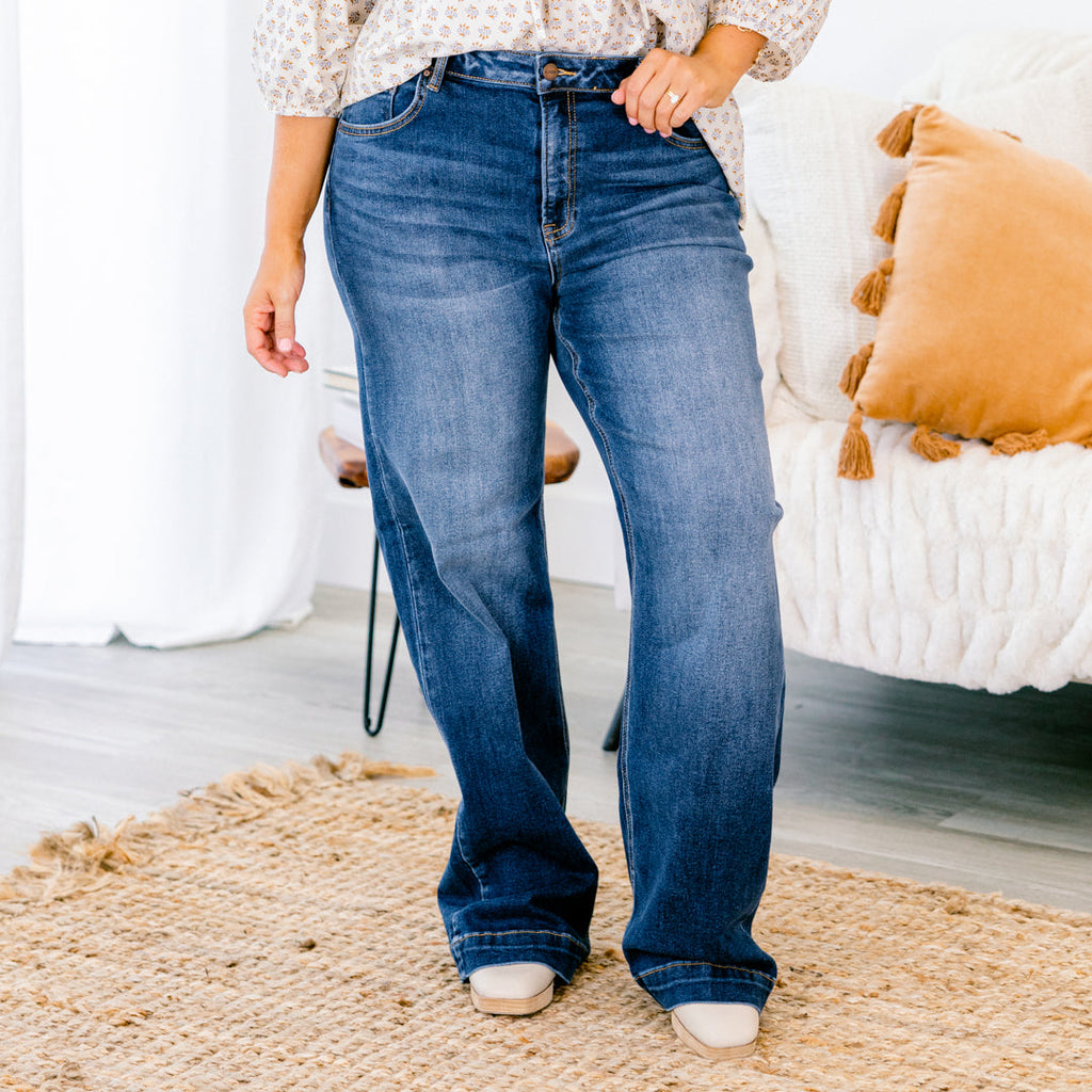 Music To My Heart Jeans, Dark Wash