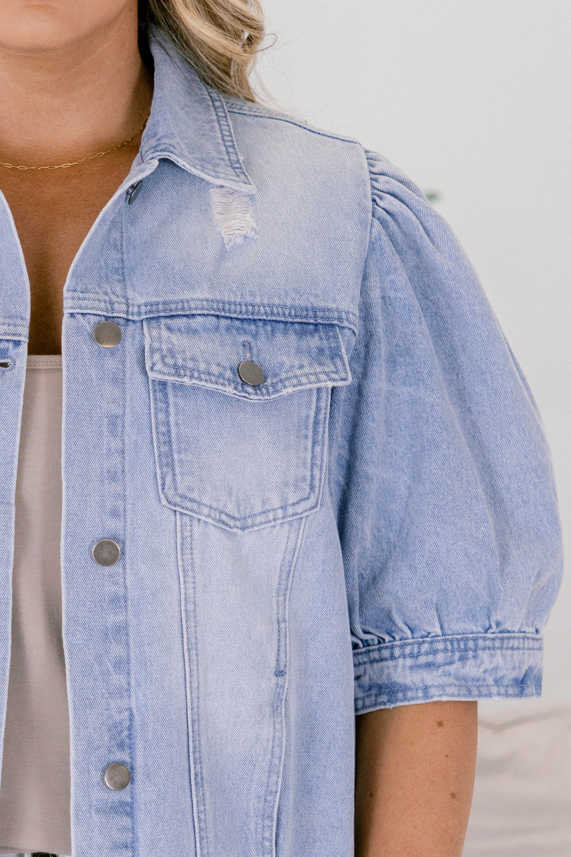 My Candy Rain Denim Jacket, Light Denim