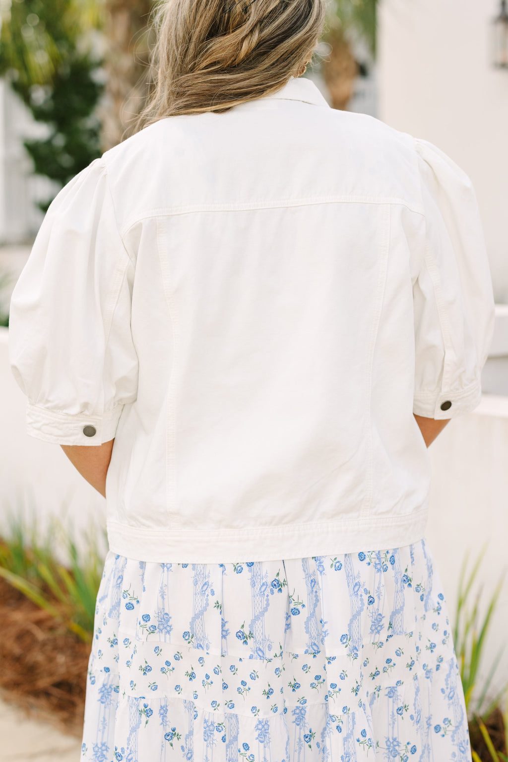 My Candy Rain Denim Jacket, White Denim