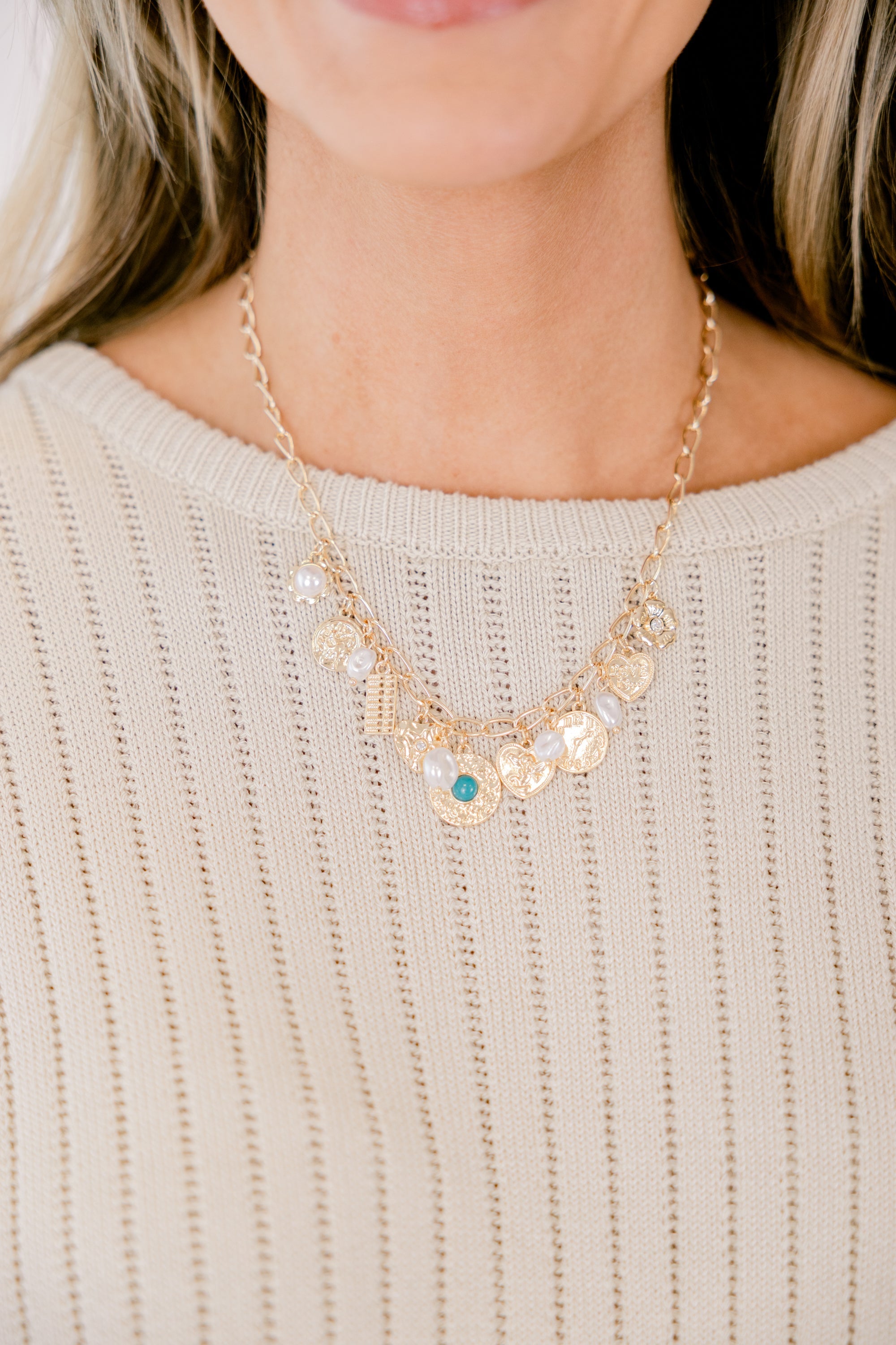My Charmed Life Necklace, Gold