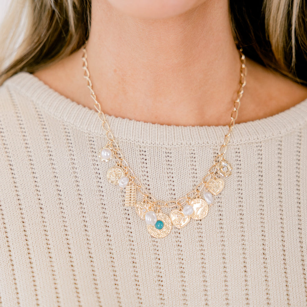 My Charmed Life Necklace, Gold