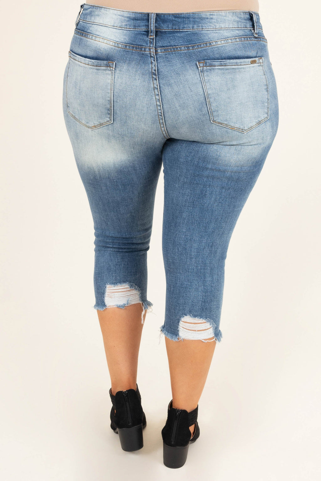 My Go To Capris, Medium Wash