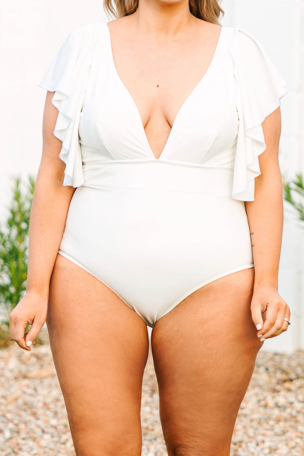 My Heart Is In Hawaii Swimsuit, White