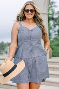 My Kind Of Day Tank, Black Gingham