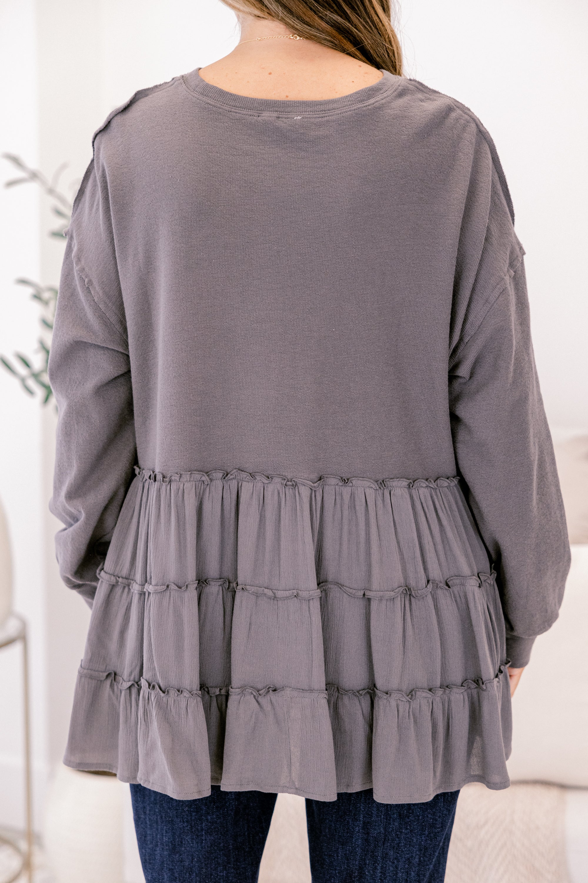 My Kind Of Fun Top, Dark Gray