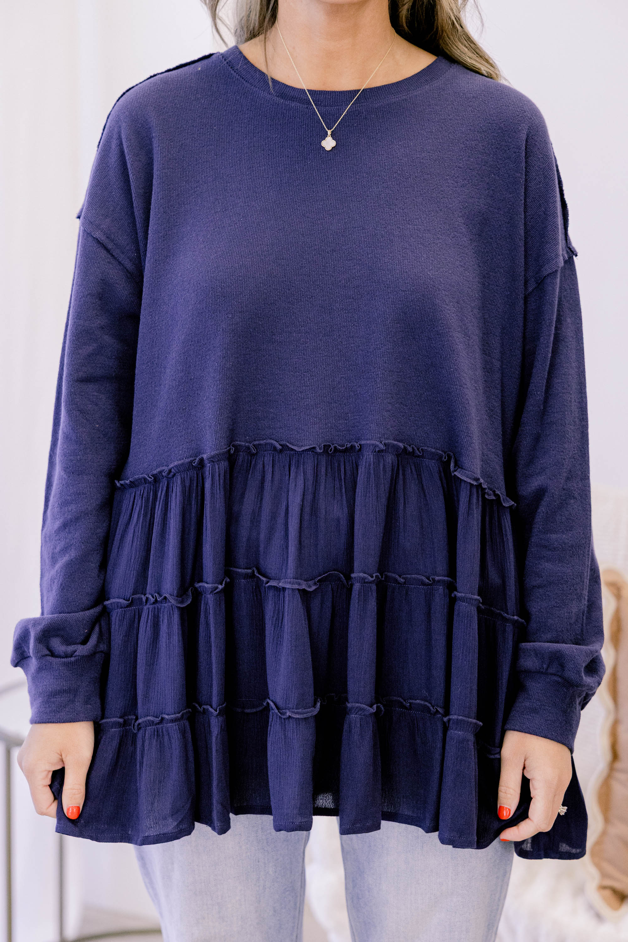 My Kind Of Fun Top, Navy