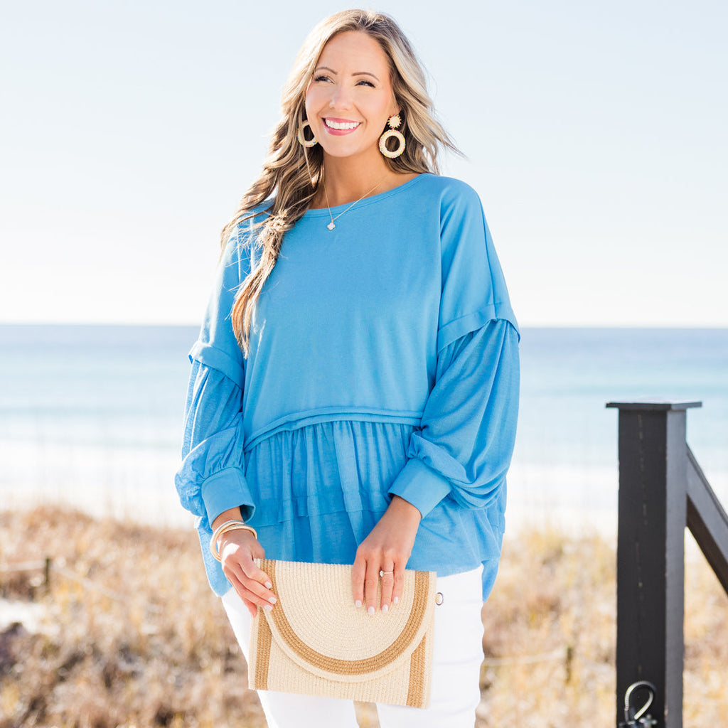 My Kind Of Fun Top, Blue